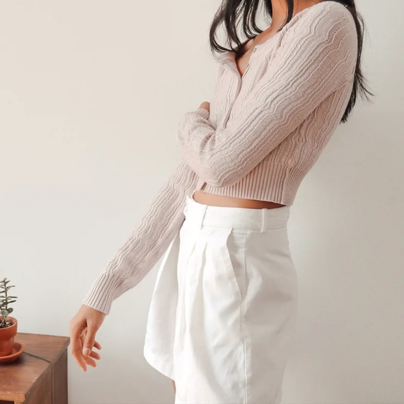 Free People Mimi Cardi button front cropped cardigan - Picture 9 of 9